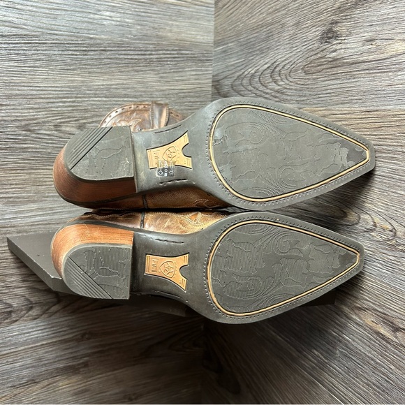 Ariat dandy sassy western brown leather cowboy boots - Picture 7 of 8